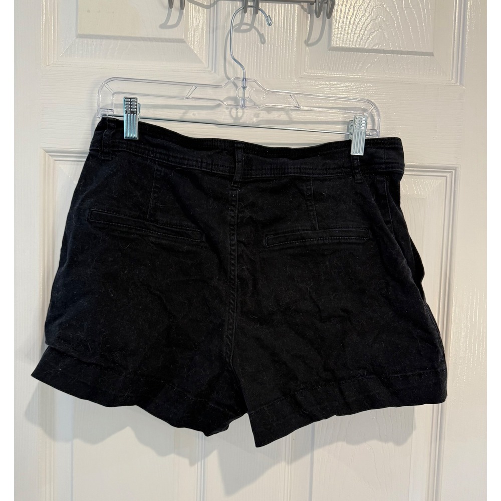 H&M Black High Waist Shorts Casual Everyday Wear Size 10